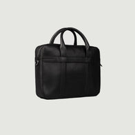 The Captain Black Leather Briefcase by Dash Racegear - men Leather Bag view 6