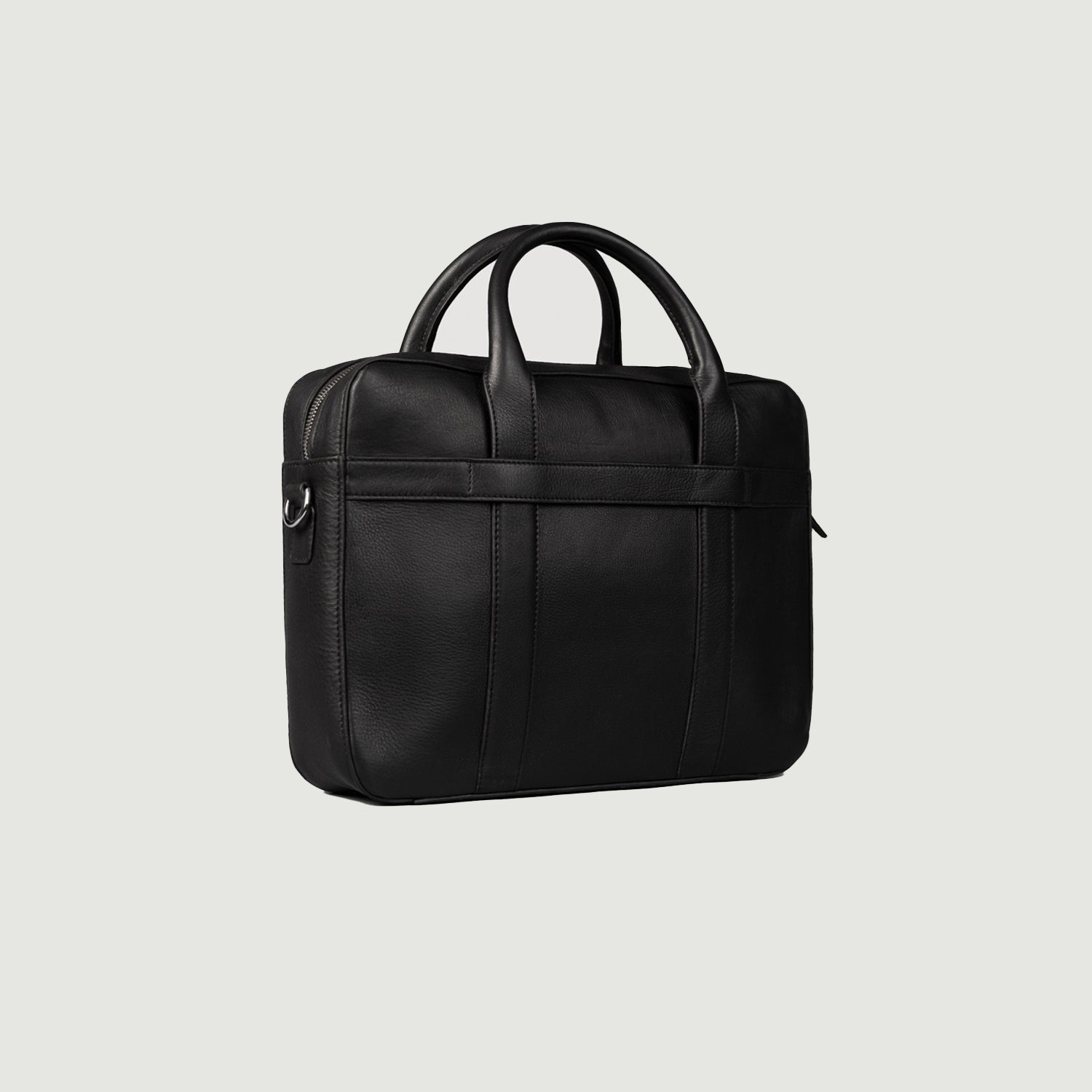 The Captain Black Leather Briefcase by Dash Racegear - men Leather Bag view 6