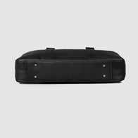 The Captain Black Leather Briefcase by Dash Racegear - men Leather Bag view 7