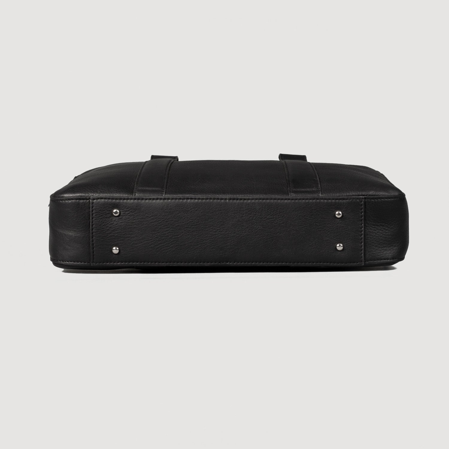 The Captain Black Leather Briefcase by Dash Racegear - men Leather Bag view 7