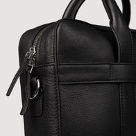 The Captain Black Leather Briefcase by Dash Racegear - men Leather Bag view 8