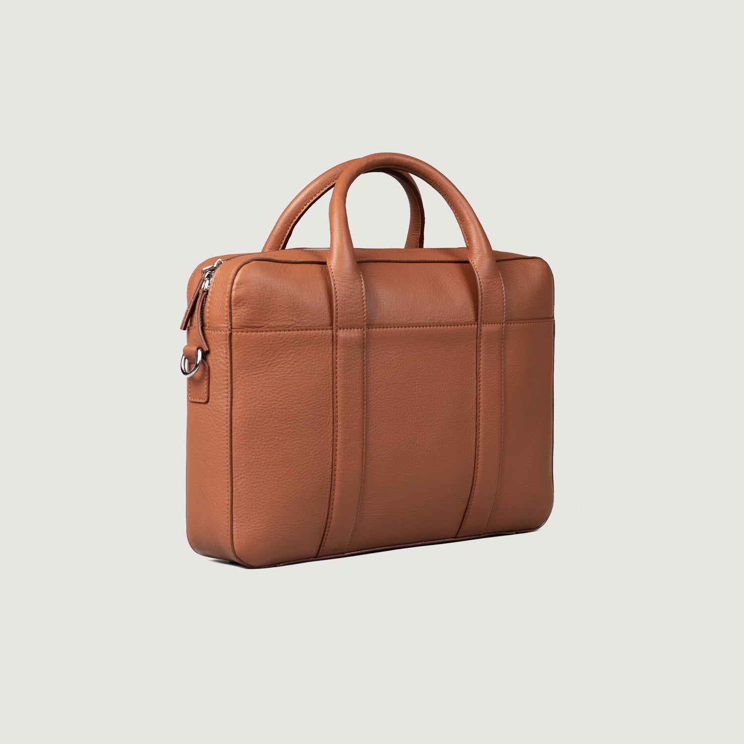 The Captain Brown Leather Briefcase by Dash Racegear - men Leather Bag view 3