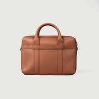 The Captain Brown Leather Briefcase by Dash Racegear - men Leather Bag view 4