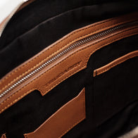 The Captain Brown Leather Briefcase by Dash Racegear - men Leather Bag view 7