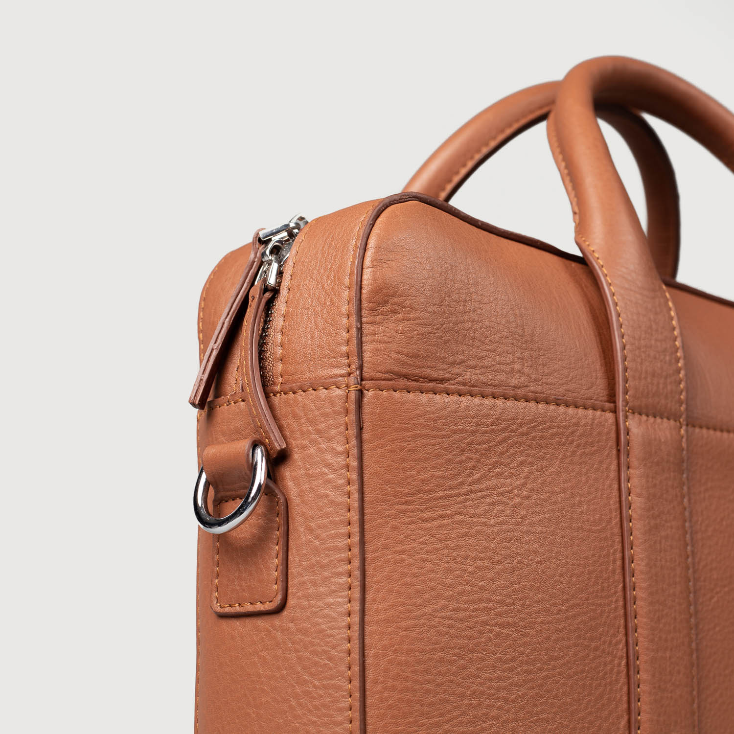 The Captain Brown Leather Briefcase by Dash Racegear - men Leather Bag view 8