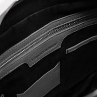 The Captain Grey Leather Briefcase by Dash Racegear - unisex Leather Bag view 7