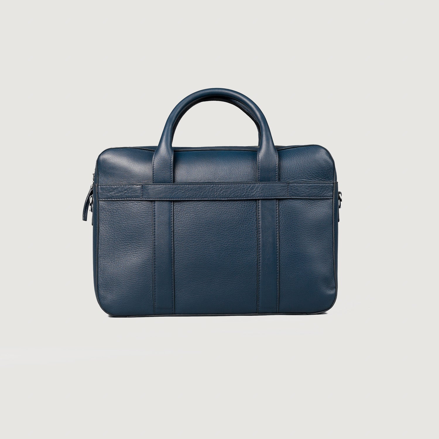 The Captain Midnight Blue Leather Briefcase by Dash Racegear - men Leather Bag view 4