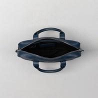 The Captain Midnight Blue Leather Briefcase by Dash Racegear - men Leather Bag view 6