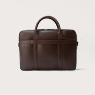 The Captain Vintage Brown Leather Briefcase by Dash Racegear - men Leather Bag view 3