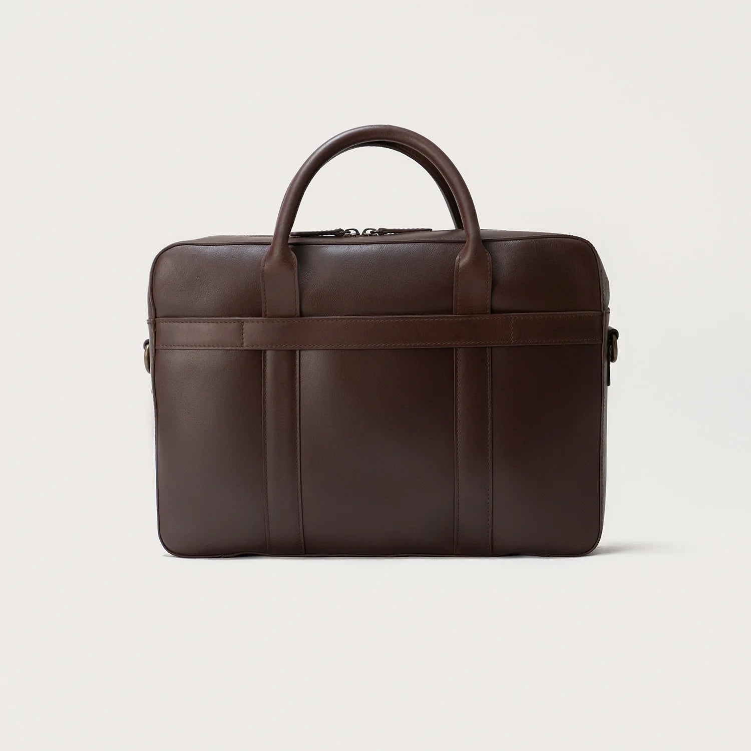 The Captain Vintage Brown Leather Briefcase by Dash Racegear - men Leather Bag view 3