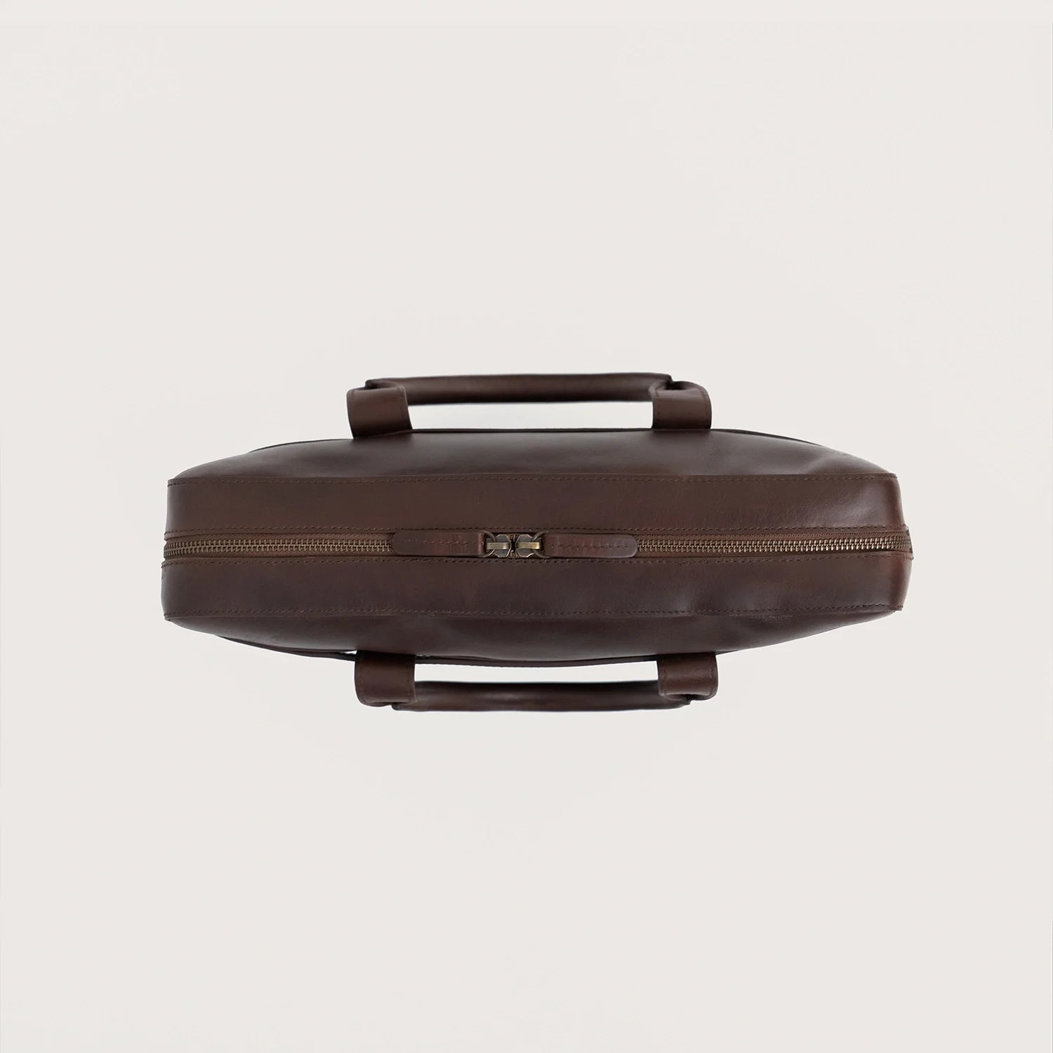 The Captain Vintage Brown Leather Briefcase by Dash Racegear - men Leather Bag view 8