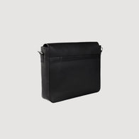The Carismatico Black Leather Messenger Bag by Dash Racegear - men Leather Bag view 3