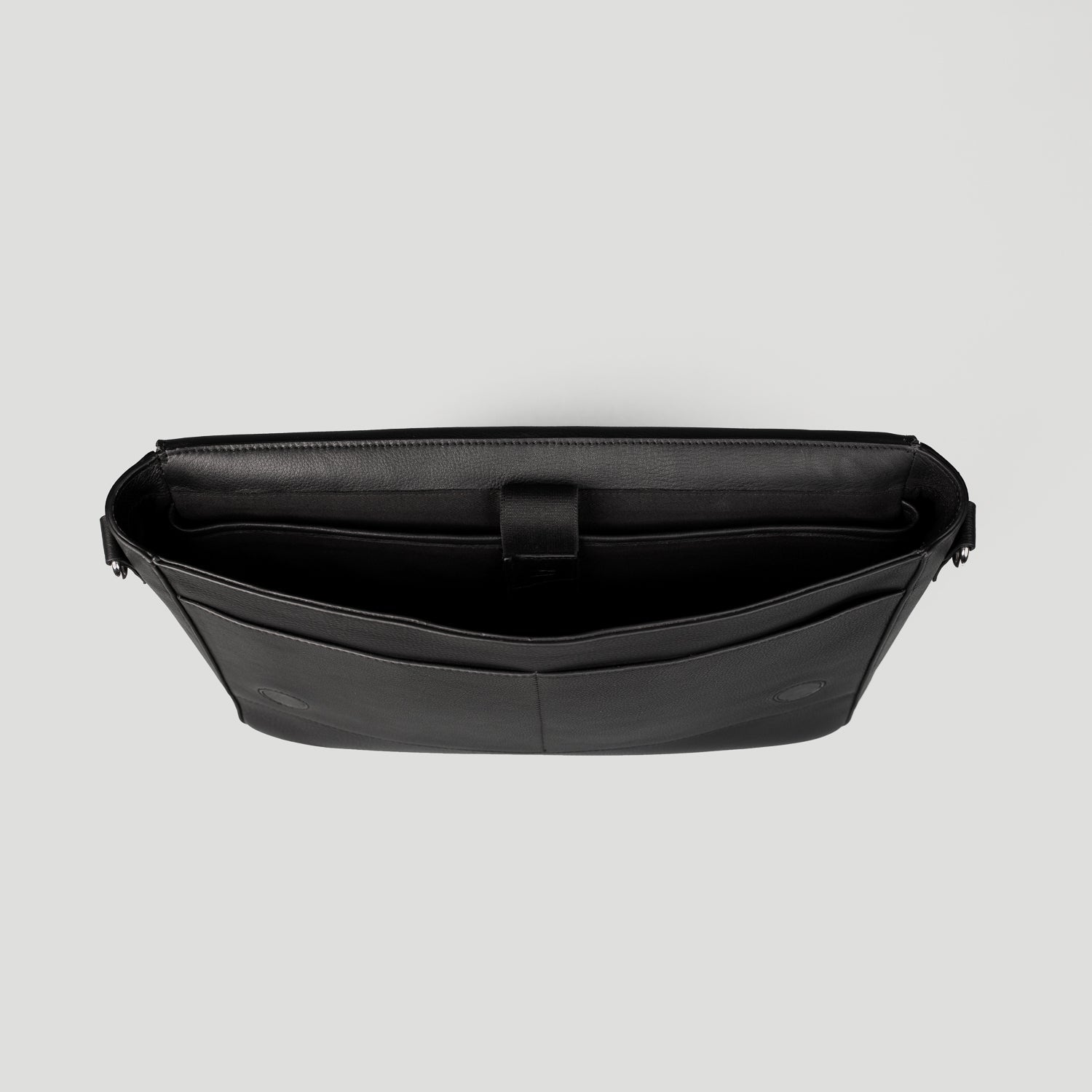 The Carismatico Black Leather Messenger Bag by Dash Racegear - men Leather Bag view 4