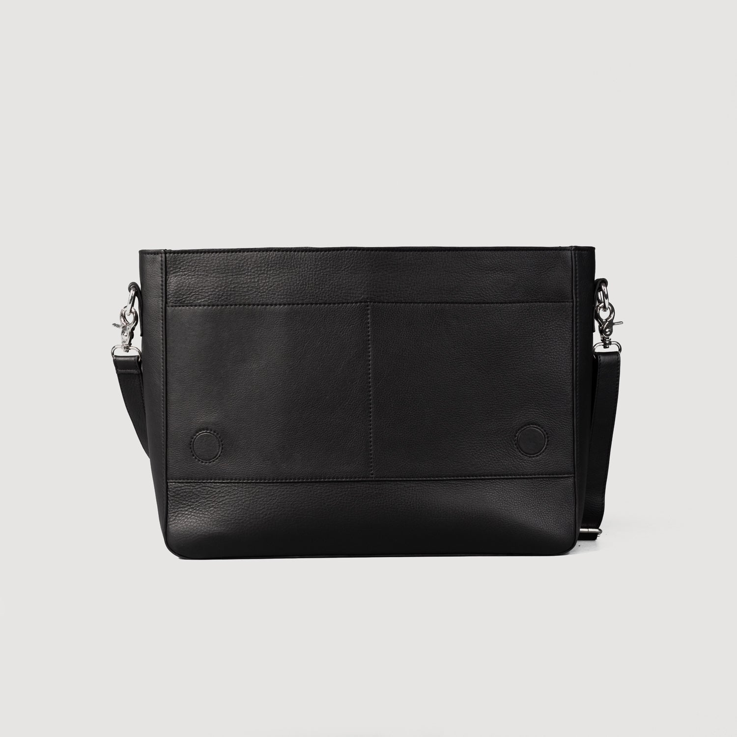 The Carismatico Black Leather Messenger Bag by Dash Racegear - men Leather Bag view 6