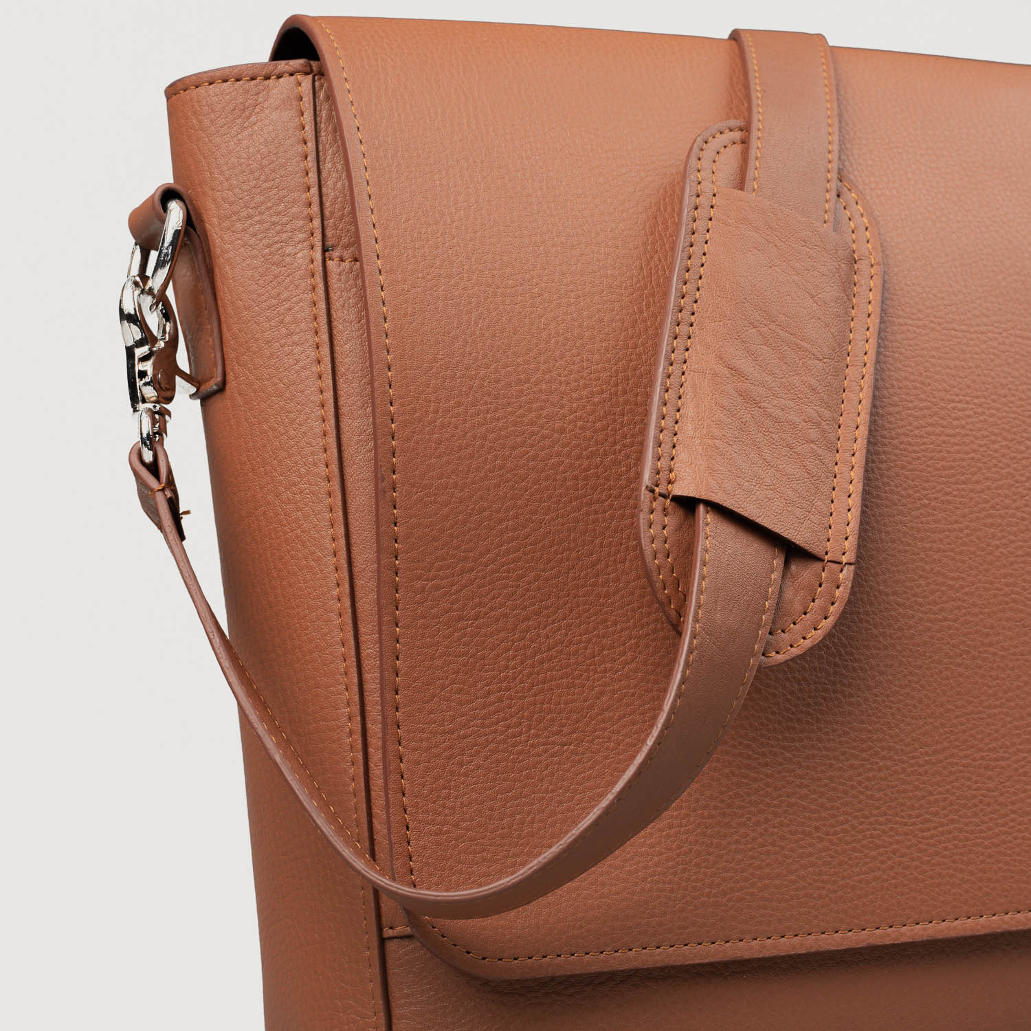 The Carismatico Brown Leather Messenger Bag by Dash Racegear - men Leather Bag view 8