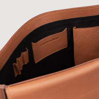 The Carismatico Brown Leather Messenger Bag by Dash Racegear - men Leather Bag view 9
