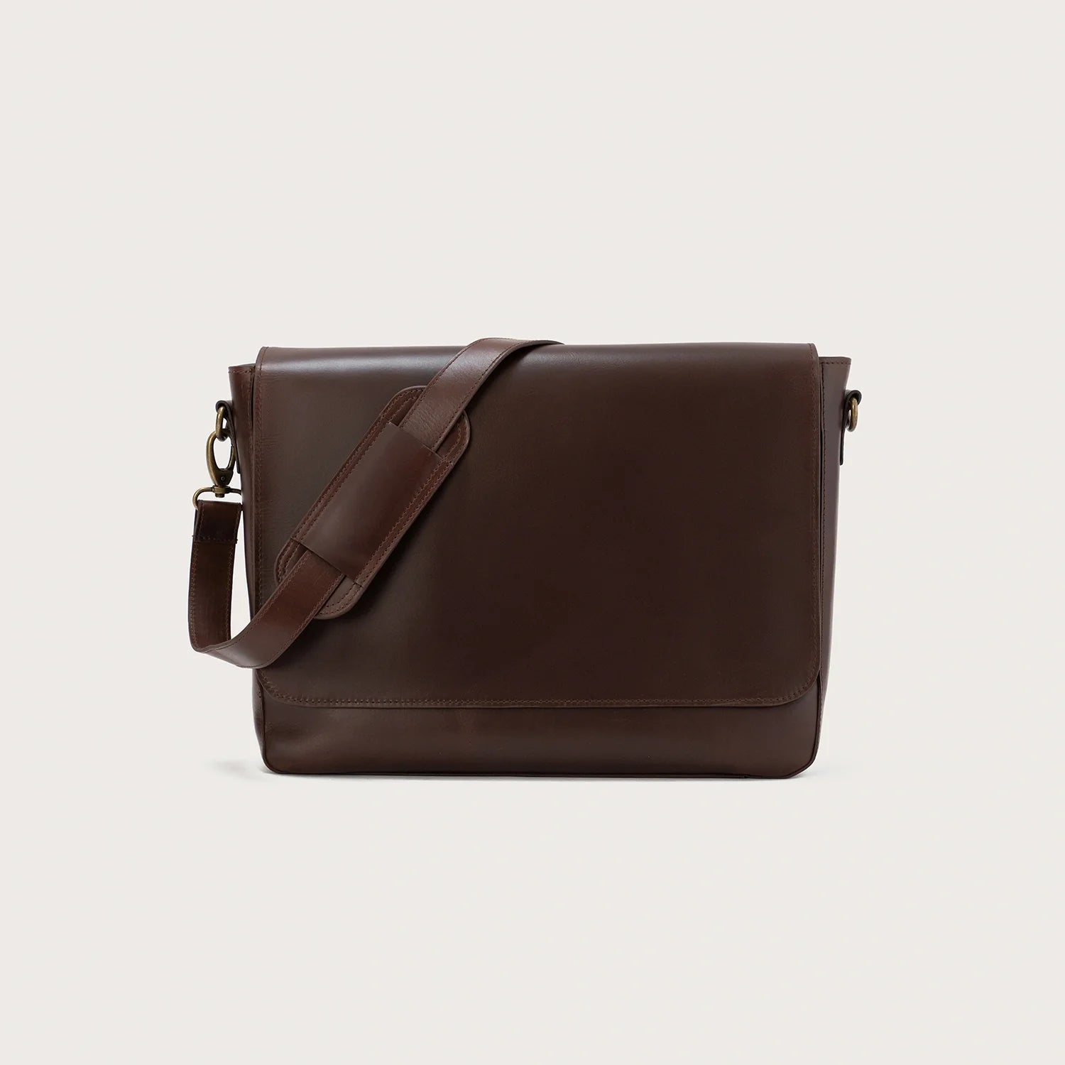 The Carismatico Vintage Brown Leather Messenger Bag by Dash Racegear - unisex Leather Bag view 1