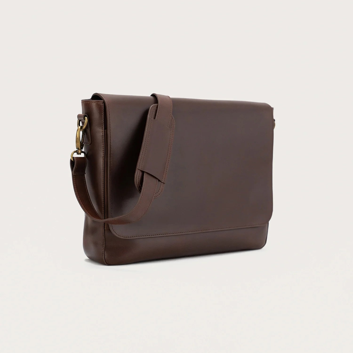 The Carismatico Vintage Brown Leather Messenger Bag by Dash Racegear - unisex Leather Bag view 9