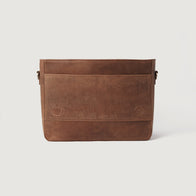 The Carismatico Vintage Tan Brown Leather Messenger Bag by Dash Racegear - men Leather Bag view 4