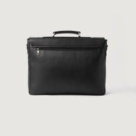 The Cristoph Black Leather Messenger Bag by Dash Racegear - men Leather Bag view 4