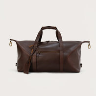 The Dale Vintage Brown Leather Duffle Bag by Dash Racegear - unisex Leather Bag view 1