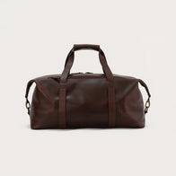 The Dale Vintage Brown Leather Duffle Bag by Dash Racegear - unisex Leather Bag view 4