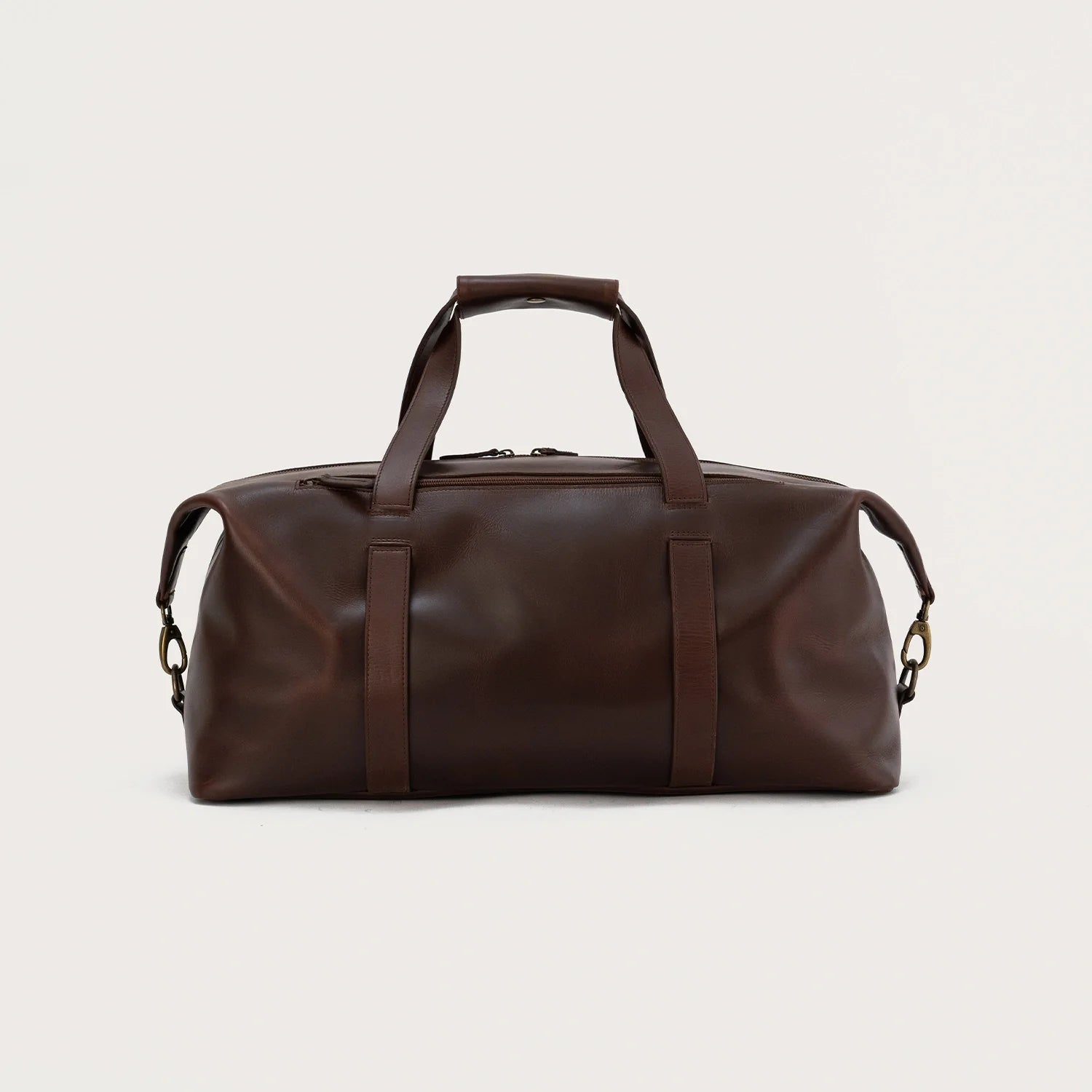 The Dale Vintage Brown Leather Duffle Bag by Dash Racegear - unisex Leather Bag view 4