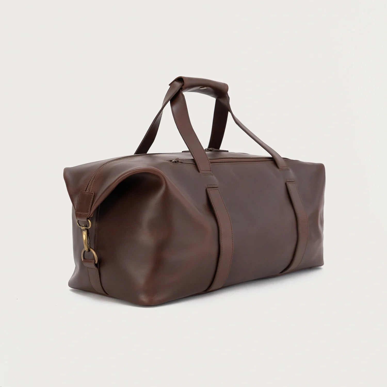 The Dale Vintage Brown Leather Duffle Bag by Dash Racegear - unisex Leather Bag view 7