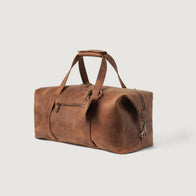 The Dale Vintage Tan Brown Leather Duffle Bag by Dash Racegear - women Leather Bag view 3