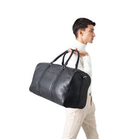 The Darrio Black Leather Duffle Bag by Dash Racegear - unisex Leather Bag view 5