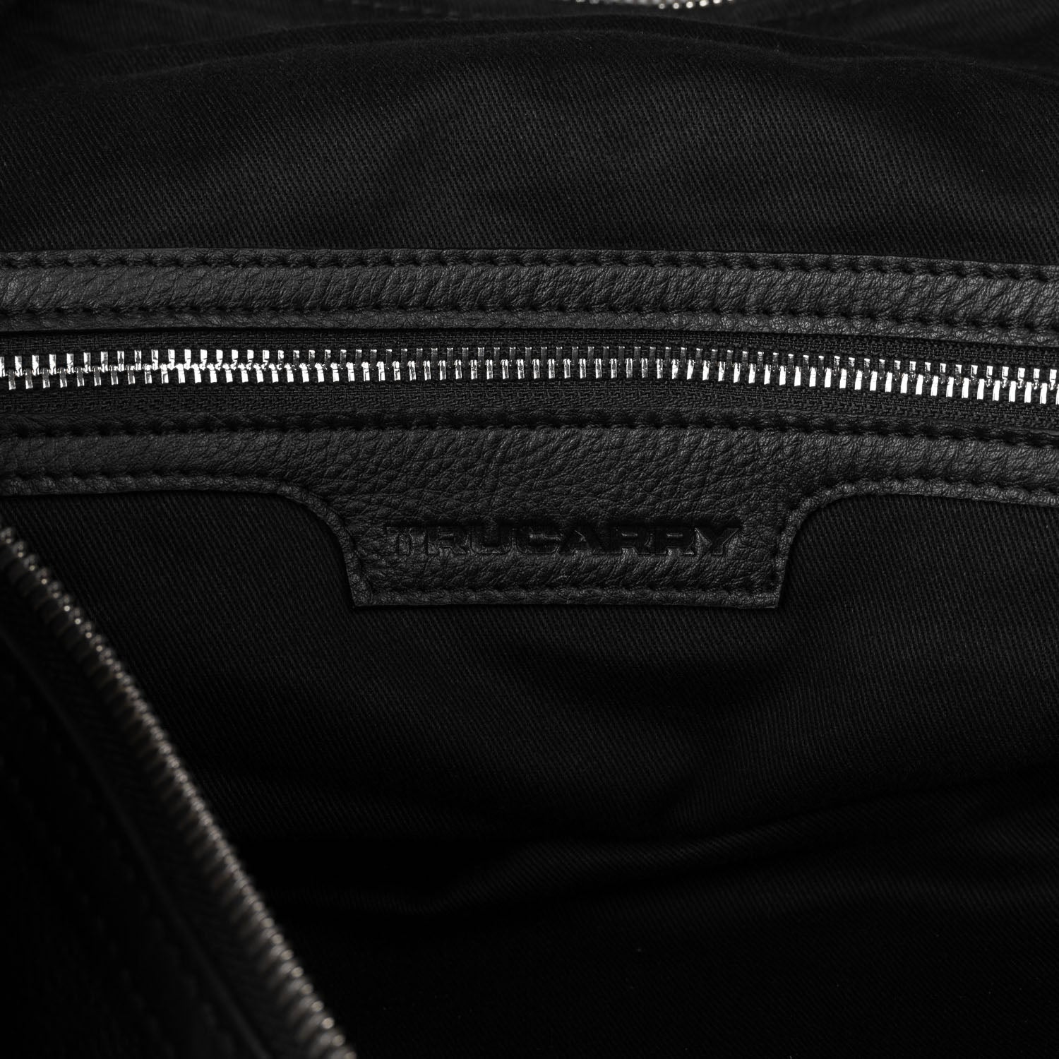 The Darrio Black Leather Duffle Bag by Dash Racegear - unisex Leather Bag view 7