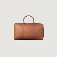 The Darrio Brown Leather Duffle Bag by Dash Racegear - unisex Leather Bag view 3