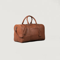 The Darrio Brown Leather Duffle Bag by Dash Racegear - unisex Leather Bag view 7