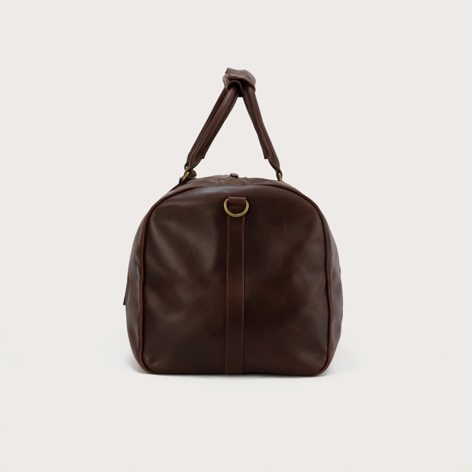 The Darrio Vintage Brown Leather Duffle Bag by Dash Racegear - unisex Leather Bag view 6