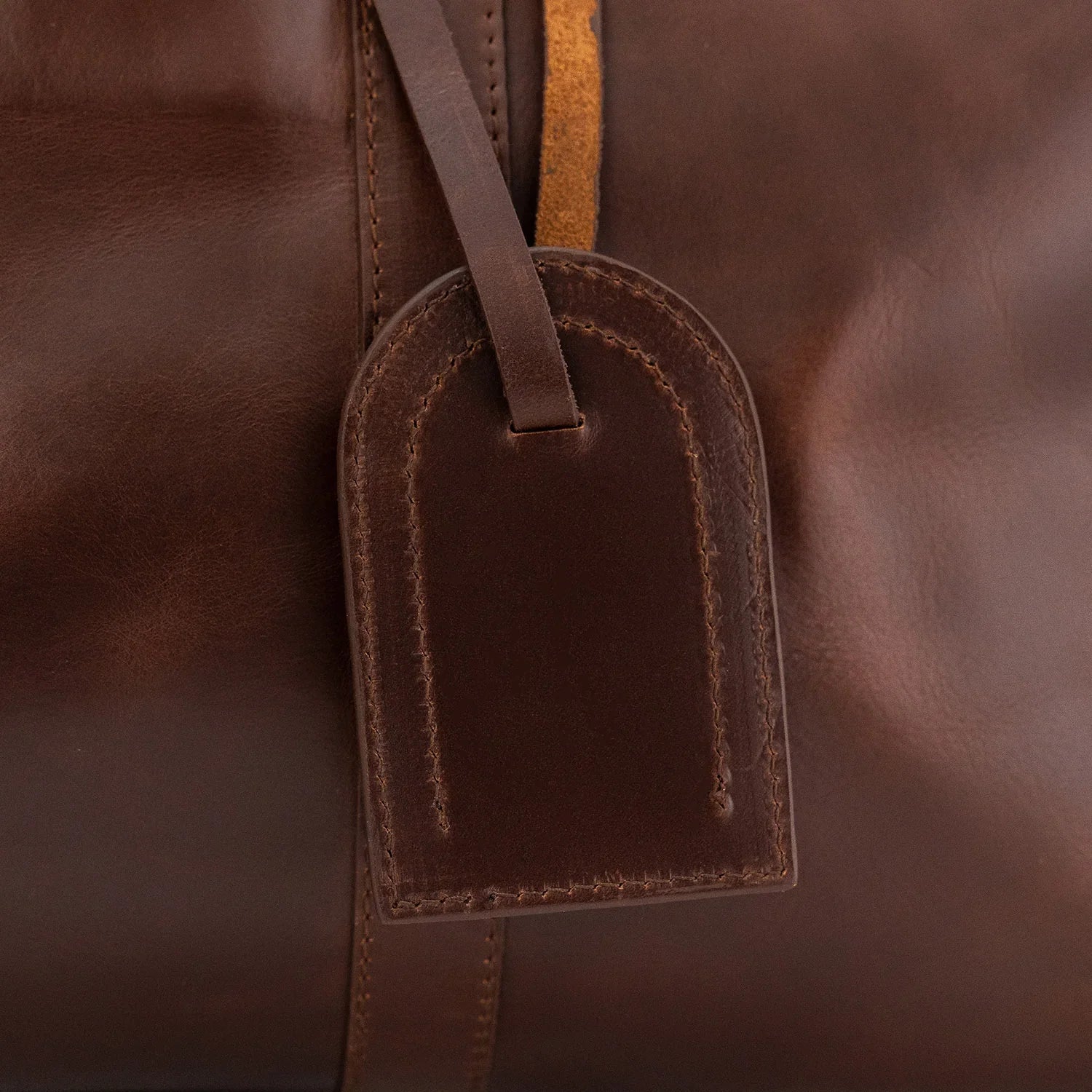 The Darrio Vintage Brown Leather Duffle Bag by Dash Racegear - unisex Leather Bag view 7
