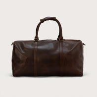 The Darrio Vintage Brown Leather Duffle Bag by Dash Racegear - unisex Leather Bag view 8