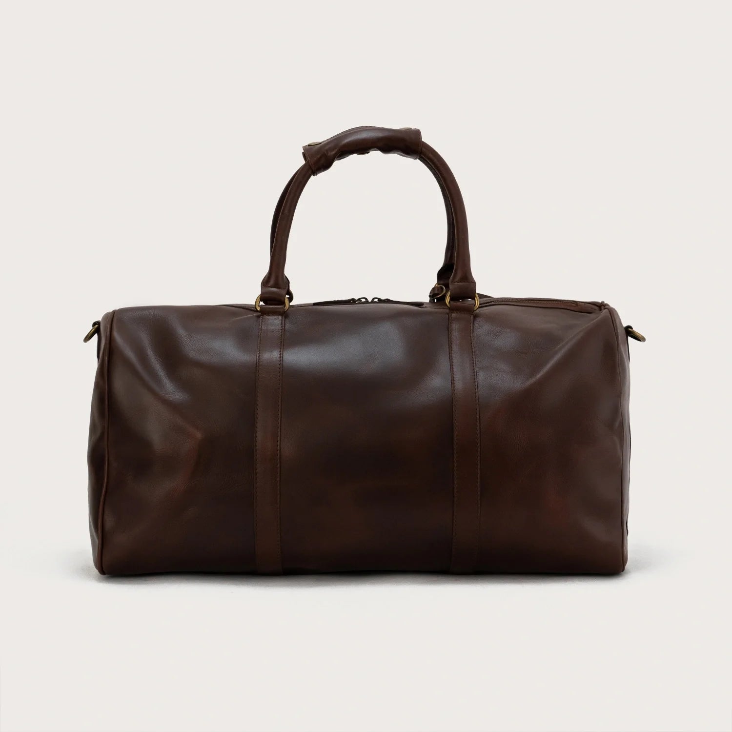 The Darrio Vintage Brown Leather Duffle Bag by Dash Racegear - unisex Leather Bag view 8