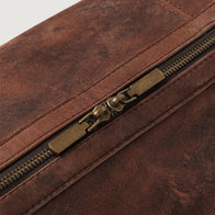 The Darrio Vintage Distressed Brown Leather Duffle Bag by Dash Racegear - women Leather Bag view 6