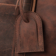 The Darrio Vintage Distressed Brown Leather Duffle Bag by Dash Racegear - women Leather Bag view 7