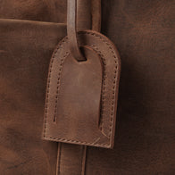 The Darrio Vintage Tan Brown Leather Duffle Bag by Dash Racegear - women Leather Bag view 8