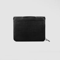 The Eclectic Black Leather Folio Organizer by Dash Racegear - unisex Leather Bag view 1