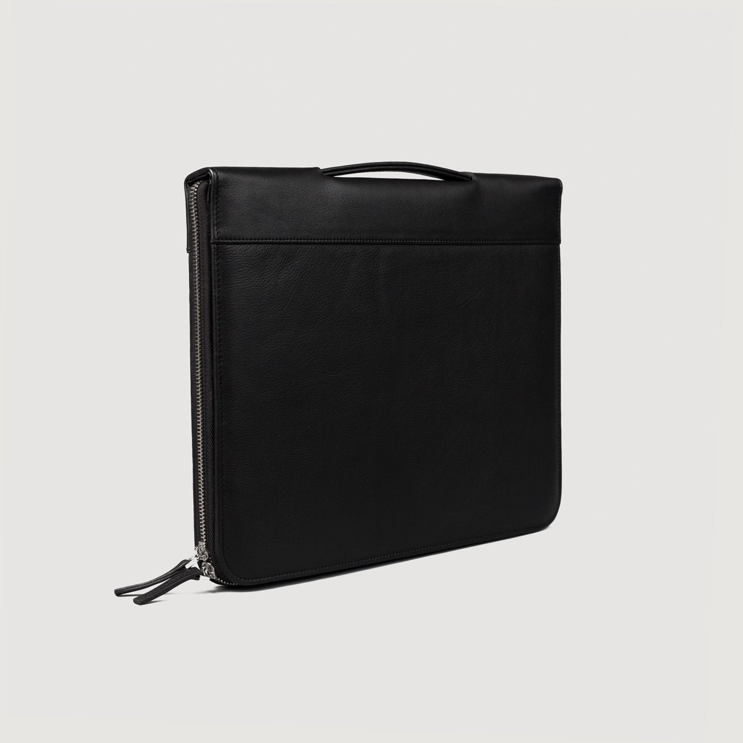 The Eclectic Black Leather Folio Organizer by Dash Racegear - unisex Leather Bag view 3