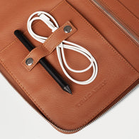 The Eclectic Brown Leather Folio Organizer by Dash Racegear - unisex Leather Bag view 8