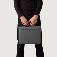 The Eclectic Grey Leather Folio Organizer by Dash Racegear - unisex Leather Bag view 9
