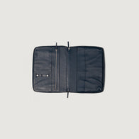 The Eclectic Midnight Blue Leather Folio Organizer by Dash Racegear - unisex Leather Bag view 4