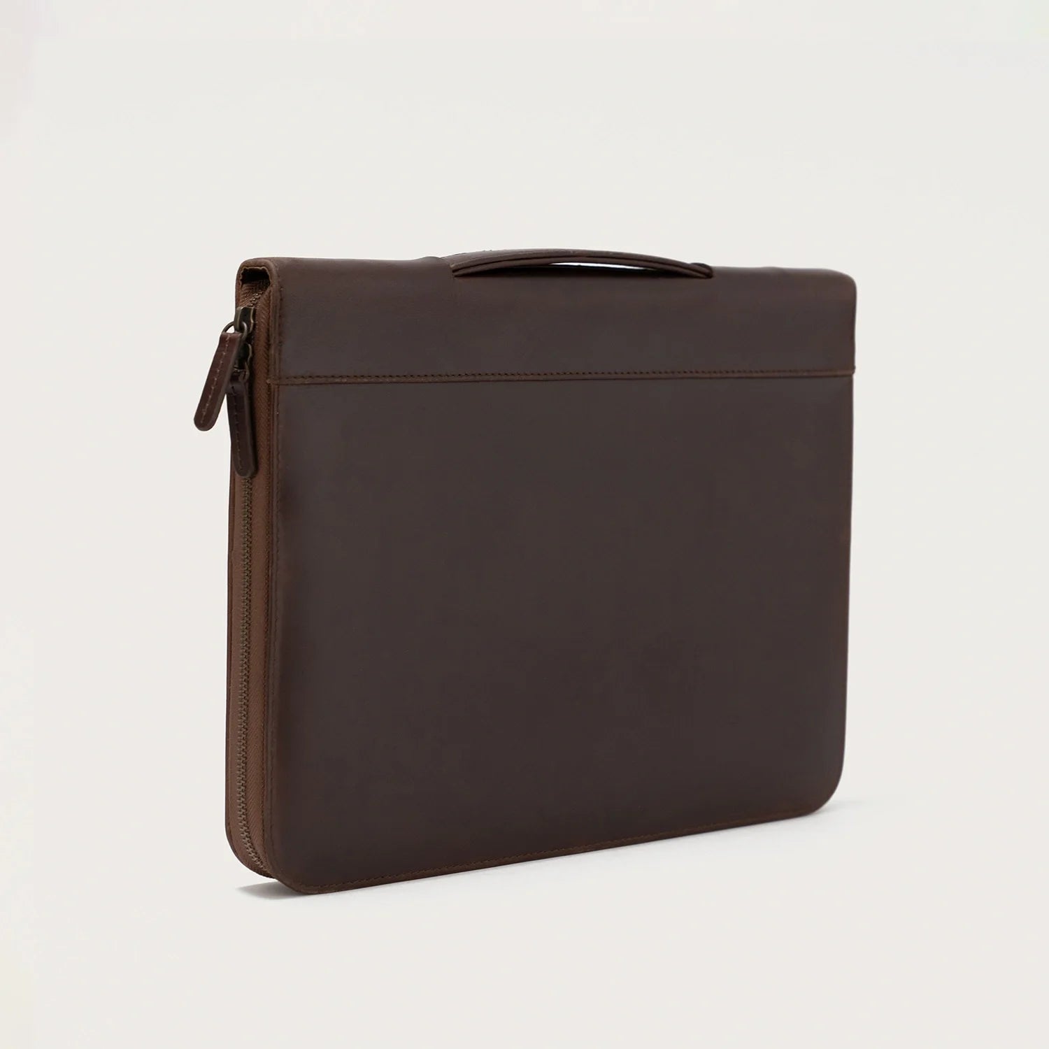 The Eclectic Vintage Brown Leather Folio Organizer by Dash Racegear - unisex Leather Bag view 3