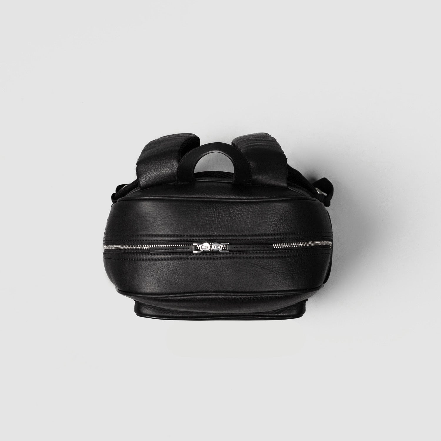 The Philos Black Leather Backpack by Dash Racegear - unisex Leather Bag view 4