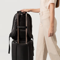 The Philos Black Leather Backpack by Dash Racegear - unisex Leather Bag view 5