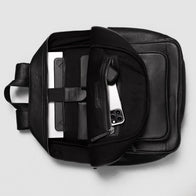 The Philos Black Leather Backpack by Dash Racegear - unisex Leather Bag view 6