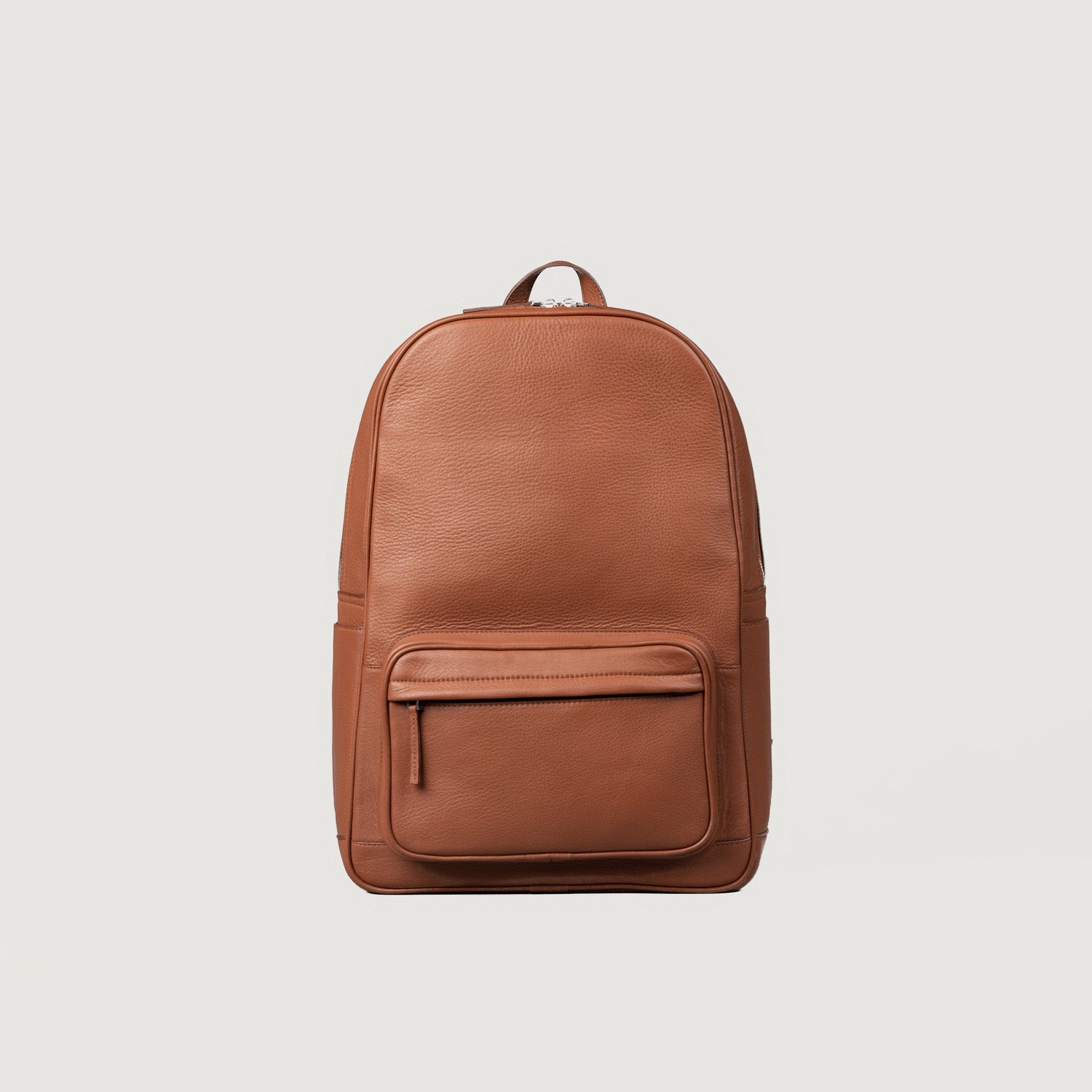 The Philos Brown Leather Backpack by Dash Racegear - unisex Leather Bag view 1